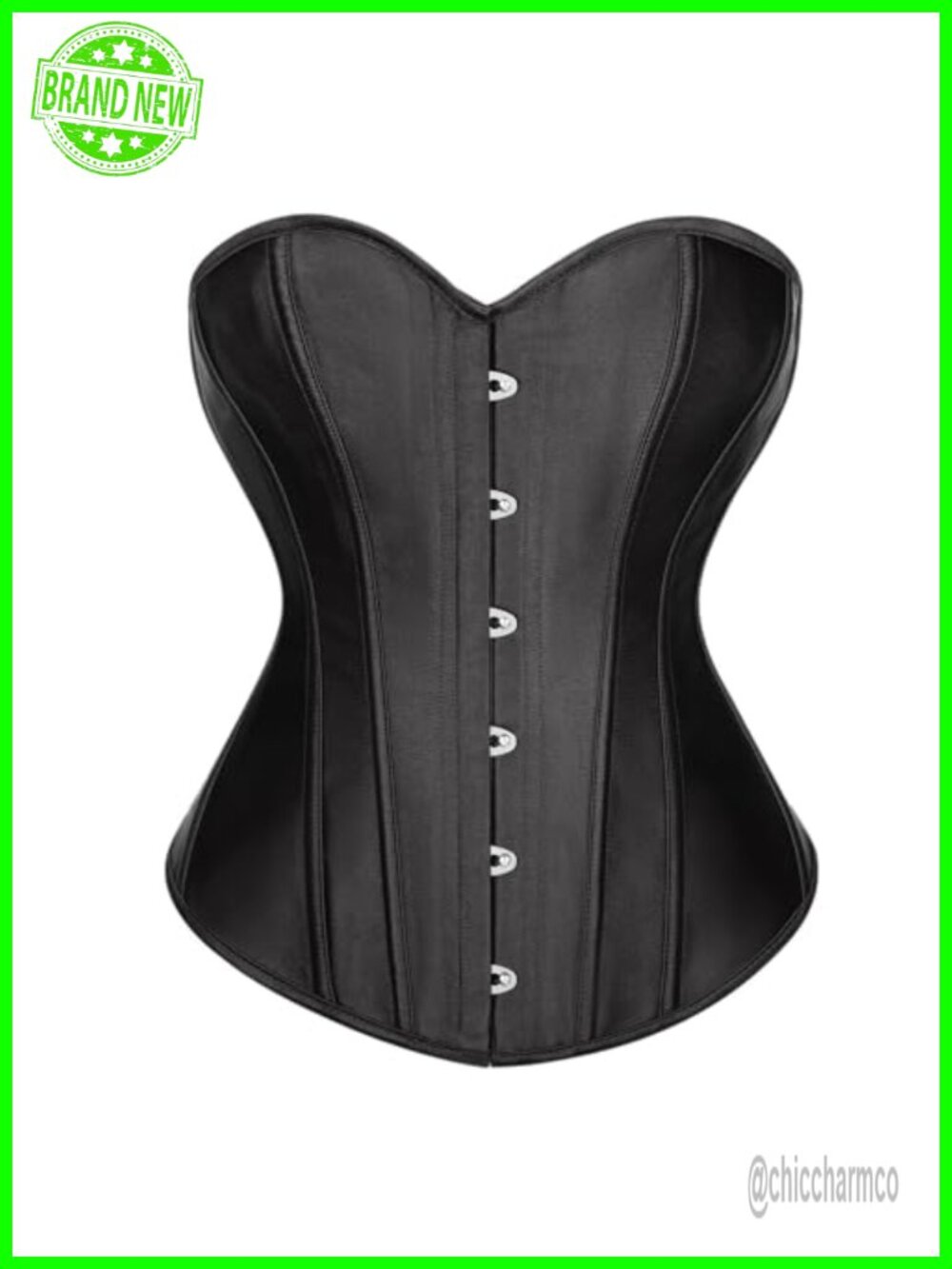 Women's Bustier Corset Top Overbust Waist Training Shapewear Lace-Up
